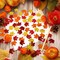 60g Fall Maple Leaf Confetti, Autumn Table Scatter Confetti, Sequins Sprinkle Confetti, Party Decoration Confetti, for Wedding, Birthday, Baby Shower, Halloween, Thanksgiving, Photoshoot, etc